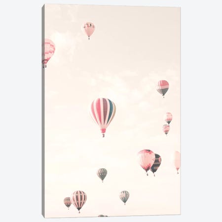 Soft Hot Air Balloons Canvas Print #CMN155} by Caroline Mint Canvas Artwork