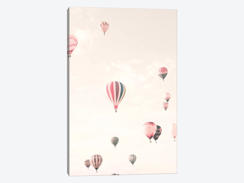 Soft Hot Air Balloons by Caroline Mint 1-piece Canvas Artwork