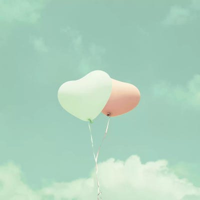 Soft Love by Caroline Mint framed canvas print