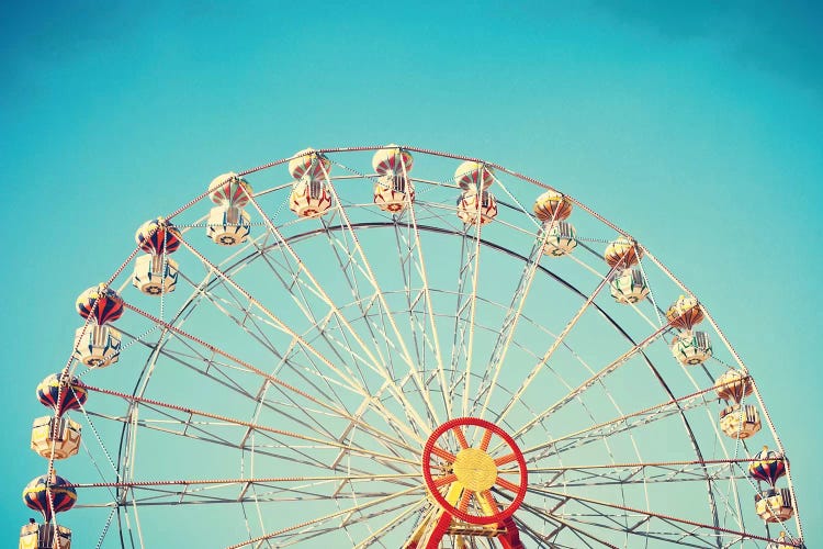 Summer Ferris Wheel by Caroline Mint wall art