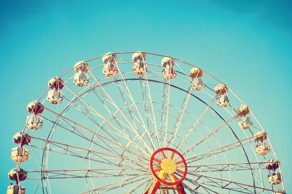 Amusement Parks: Summer Ferris Wheel by Caroline Mint