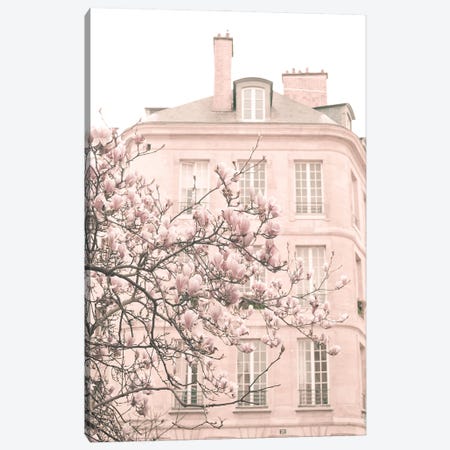 Paris In Blush Pink, Marais I Canvas Print #CMN202} by Caroline Mint Canvas Print
