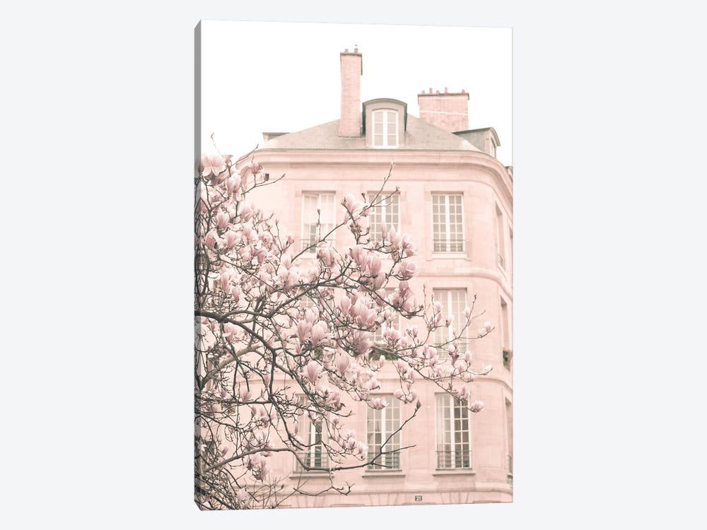 Paris In Blush Pink, Marais I by Caroline Mint 1-piece Canvas Artwork