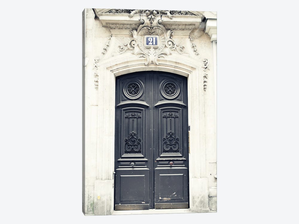 Paris Door, Black I by Caroline Mint 1-piece Art Print