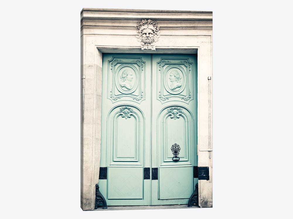 Paris Door, The Lovers by Caroline Mint 1-piece Art Print