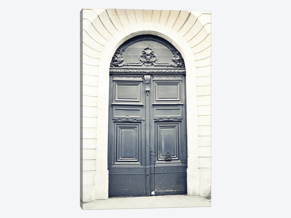 Paris Door, Black II by Caroline Mint 1-piece Canvas Artwork