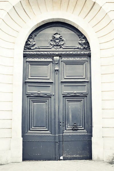 Caroline Mint: Paris Door, Black II by Caroline Mint