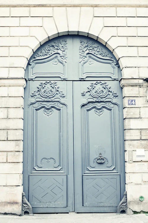 Paris Door, Mint Gray