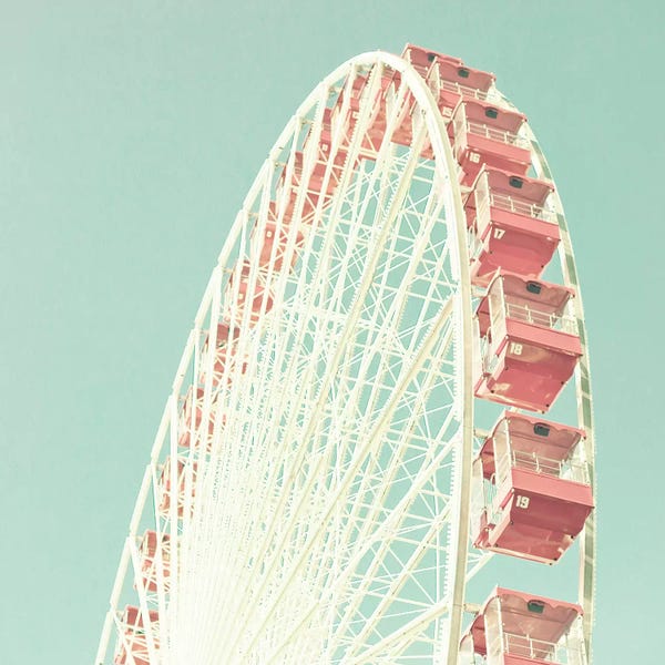 Ferris Wheels: Blush Pink Ferris by Caroline Mint