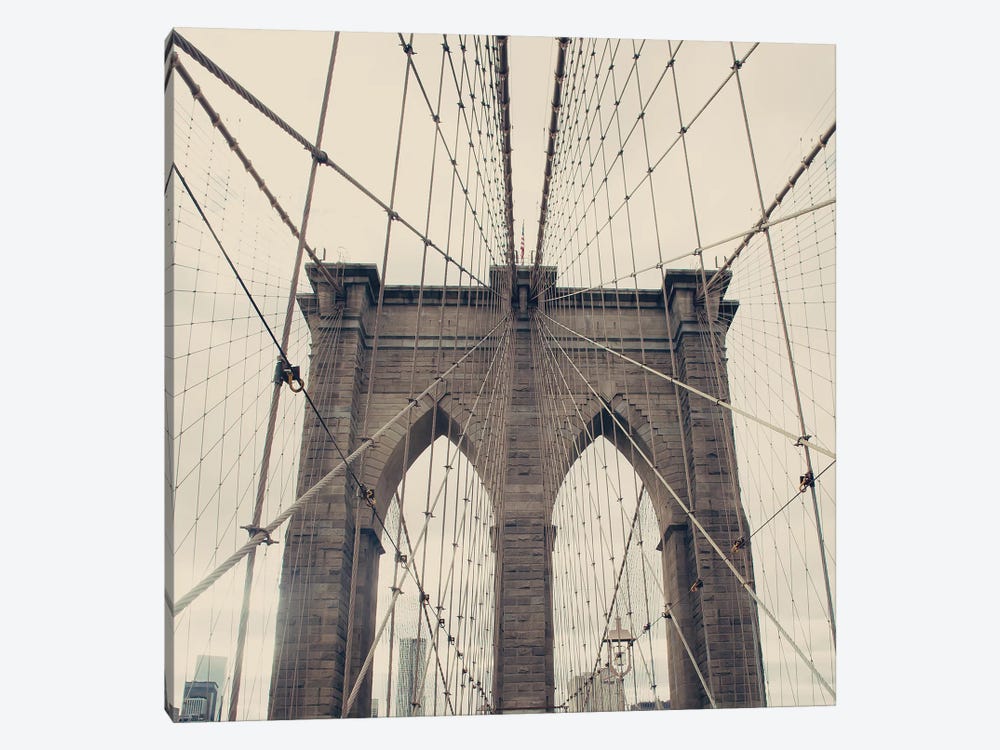 Brooklyn Bridge by Caroline Mint 1-piece Canvas Art Print