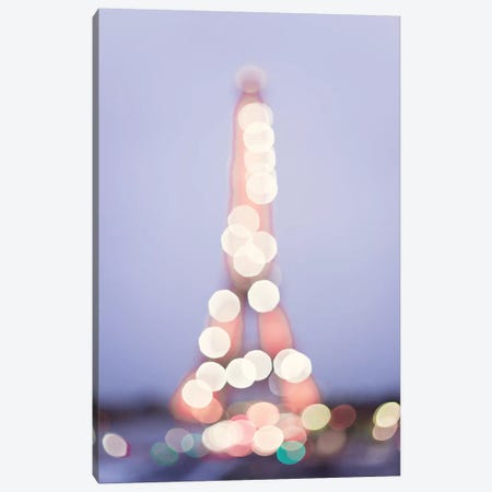 Eiffel Tower Lights Canvas Print #CMN41} by Caroline Mint Canvas Art