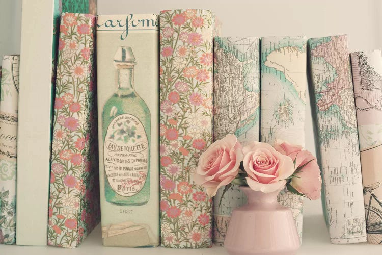 Floral Books by Caroline Mint wall art