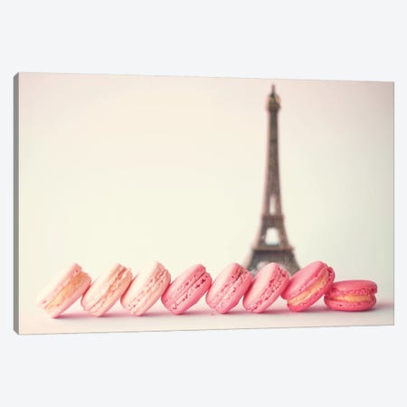 French Macaroons Canvas Print #CMN60} by Caroline Mint Canvas Wall Art