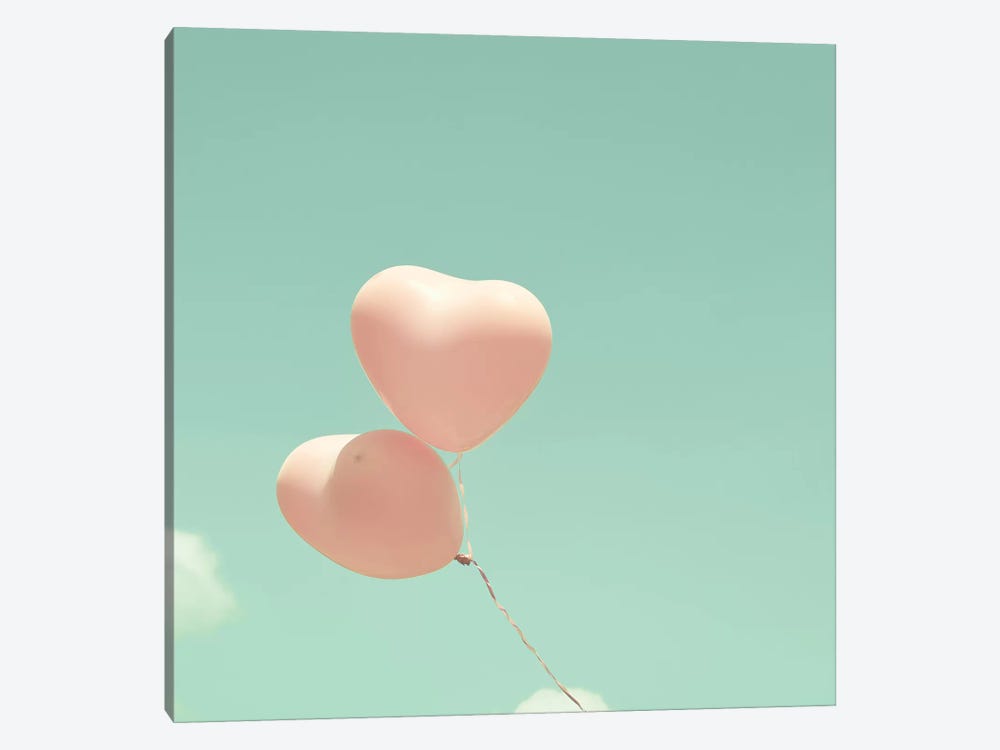 Heart Balloons In The Sky by Caroline Mint 1-piece Canvas Art Print