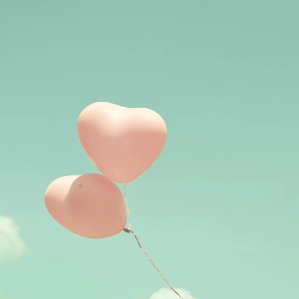 Heart Balloons In The Sky