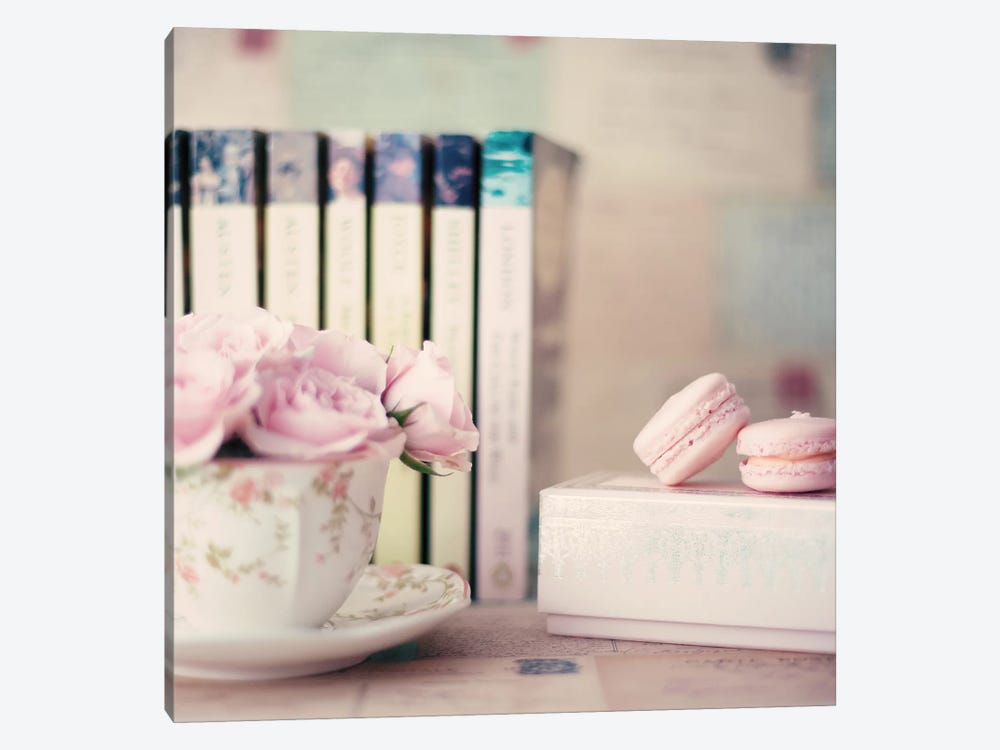 Macaroons And Readings by Caroline Mint 1-piece Canvas Wall Art