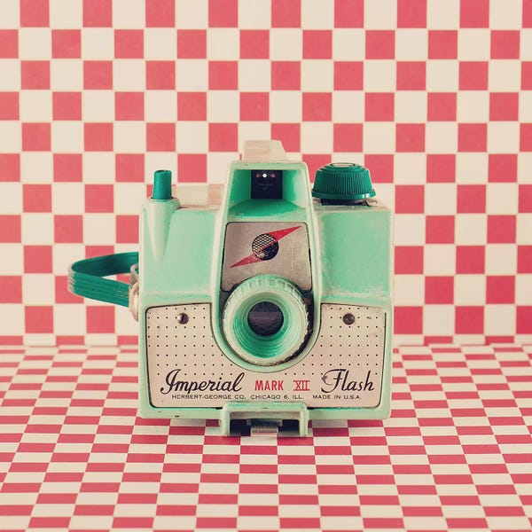 Caroline Mint: Mint Retro Camera by Caroline Mint
