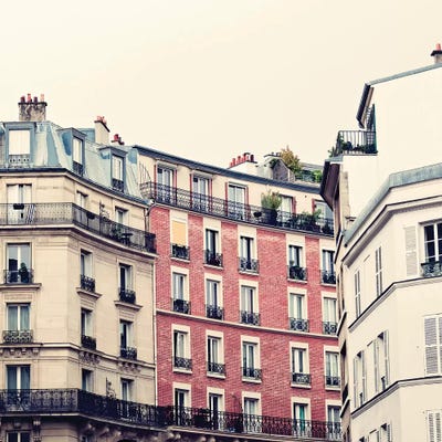 Montmartre by Caroline Mint framed canvas print