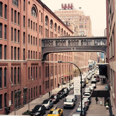 NYC Chelsea by Caroline Mint framed canvas print