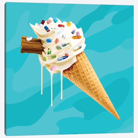 Ice Cream Cocktail Glory Canvas Print #CMO30} by Carl Moore Canvas Artwork