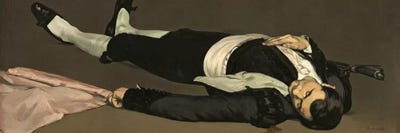The Dead Toreador, c.1864 by Edouard Manet multi panel art