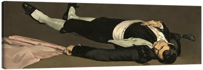 The Dead Toreador, c.1864 Canvas Art Print - Edouard Manet