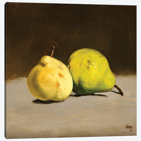 Two Pears, 1864 Canvas Print #CMR12} by Edouard Manet Canvas Print