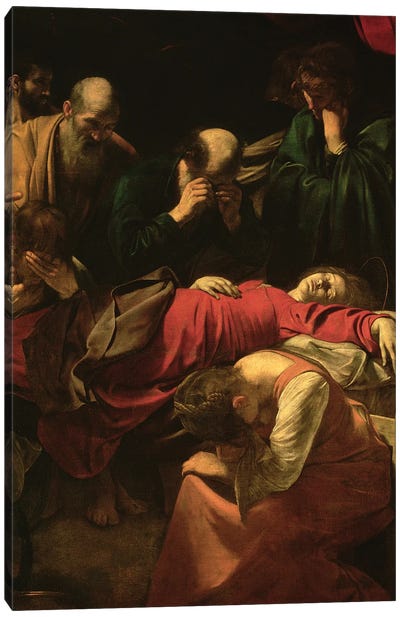 The Death of the Virgin, 1605-06 Canvas Art Print - Michelangelo Merisi da Caravaggio