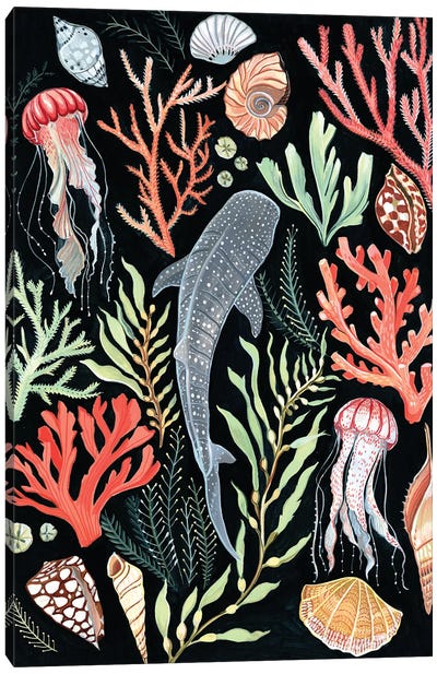 Whale Shark Canvas Art Print - Clara McAllister