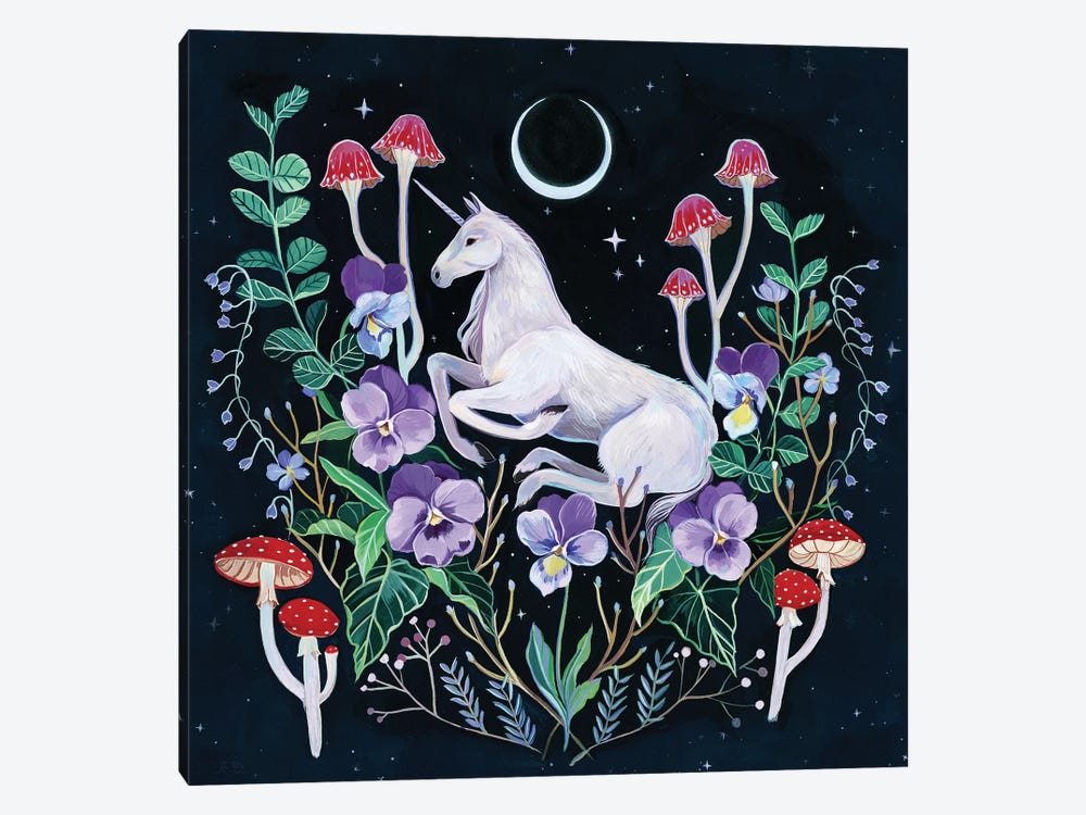 Unicorn Garden by Clara McAllister 1-piece Canvas Art