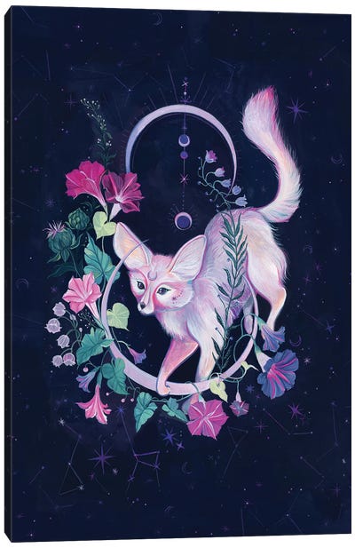 Cosmic Fox Canvas Art Print - Mysticism