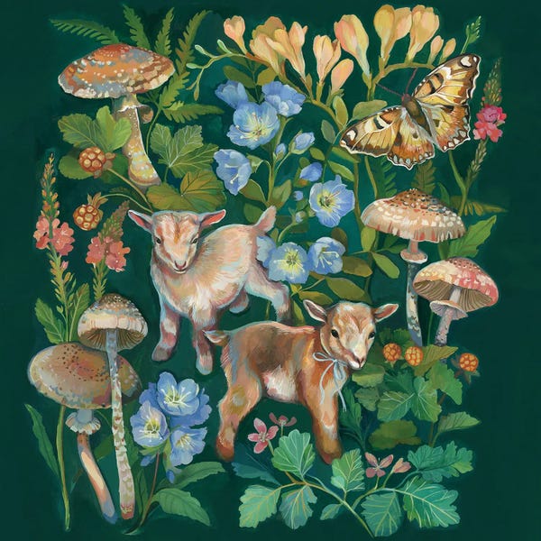 Berries: Goats Mushroom Garden by Clara McAllister