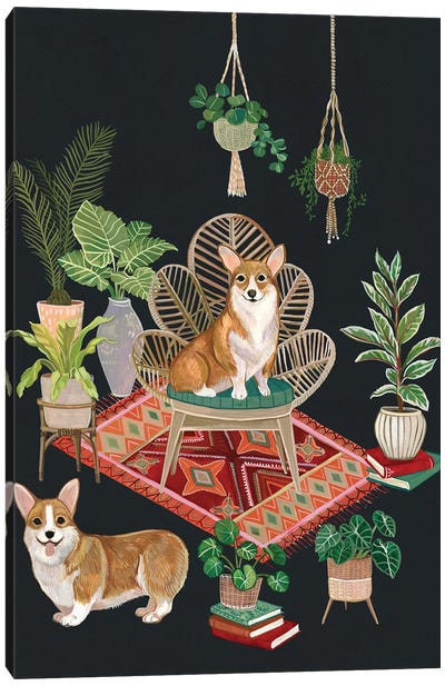 Corgis Canvas Art Print - Pet Obsessed