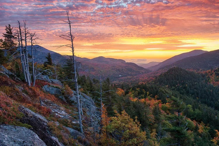 USA, New York State. Sunrise on Mount Baxter in autumn, Adirondack Mountains. by Chris Murray wall art