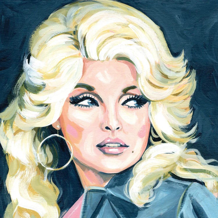 Dolly Parton Side Glance by Cathi Mingus wall art