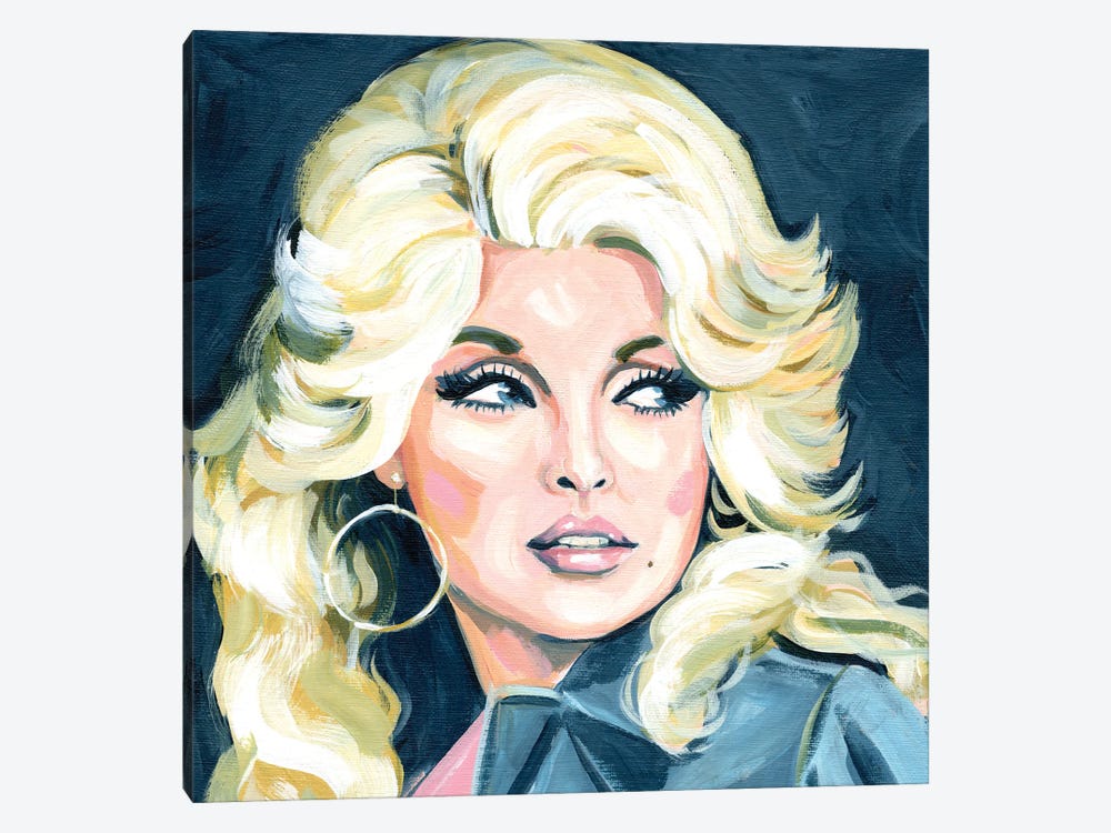 Dolly Parton Side Glance by Cathi Mingus 1-piece Canvas Art