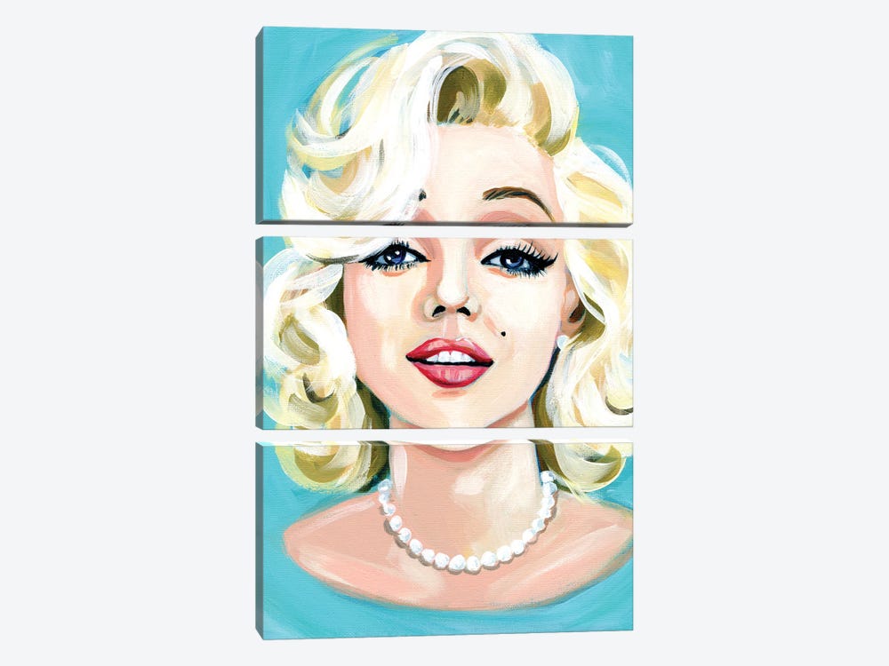Marilyn Love by Cathi Mingus 3-piece Canvas Print