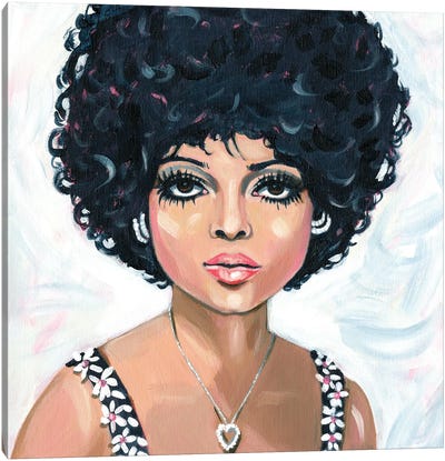 Diana Ross Canvas Art Print - Limited Edition Music Art