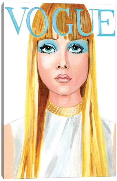 Vogue Cover Blonde Canvas Art Print - Cathi Mingus