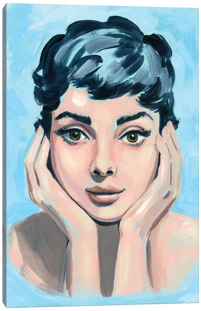 Forever Audrey Canvas Art Print - Audrey Hepburn