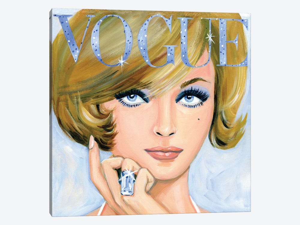 Vogue Cover Vintage Bling by Cathi Mingus 1-piece Canvas Print