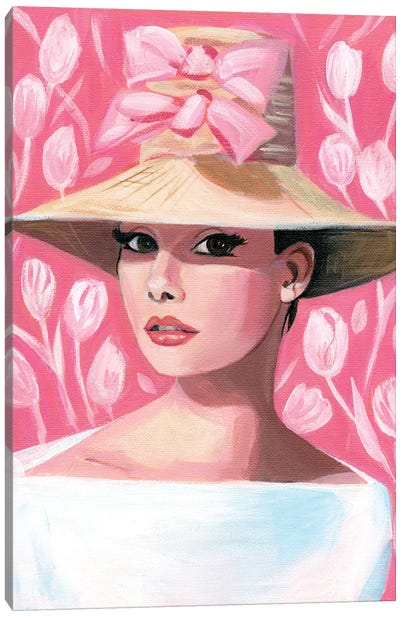 Audrey Hepburn Canvas Art Print - Cathi Mingus