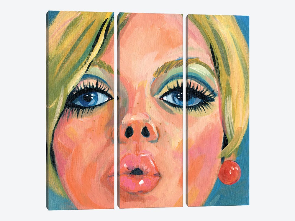 Twiggy Close-Up by Cathi Mingus 3-piece Canvas Wall Art
