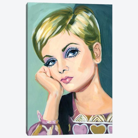 Twiggy in Lavender Canvas Print #CMX33} by Cathi Mingus Canvas Print