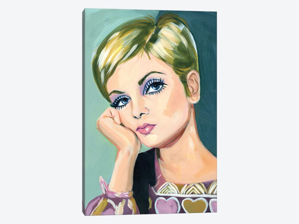 Twiggy in Lavender by Cathi Mingus 1-piece Canvas Art