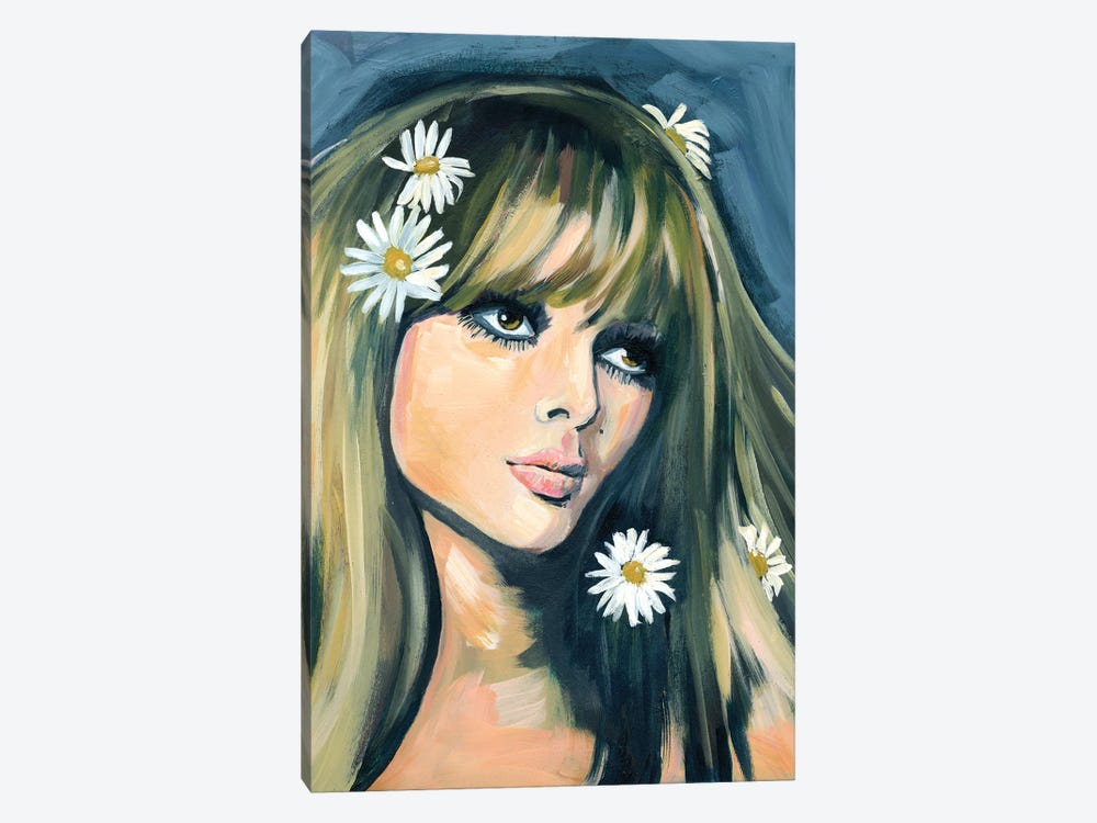 Seventies Girl by Cathi Mingus 1-piece Canvas Print