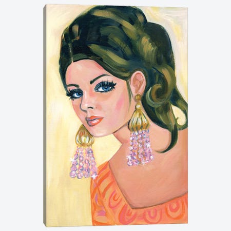 Vintage Cover Girl Canvas Print #CMX41} by Cathi Mingus Canvas Art