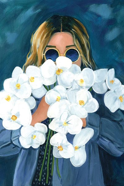 Cathi Mingus: Girl With Orchids by Cathi Mingus