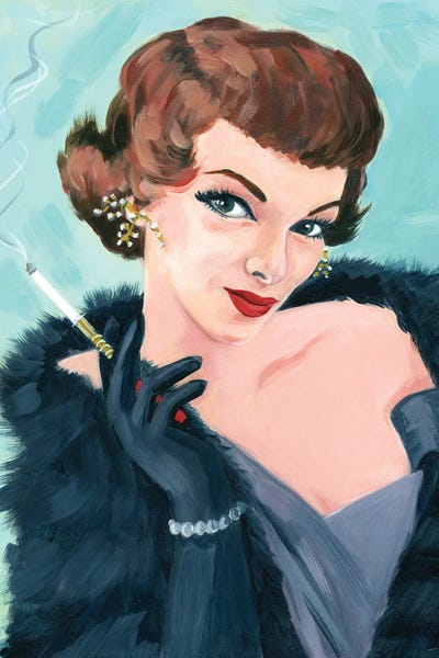 Glamour Girl by Cathi Mingus framed wall art