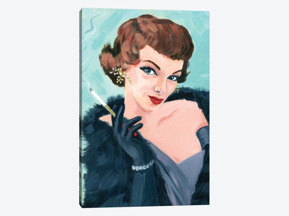 Glamour Girl by Cathi Mingus 1-piece Canvas Wall Art